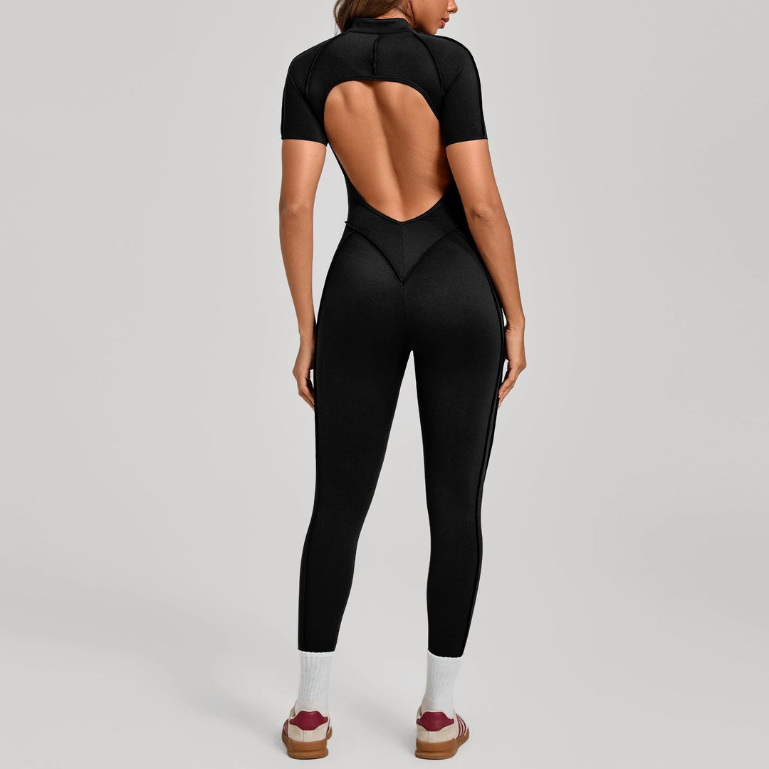 Aurafit Womens Butt Lifting Tummy Tucking Yoga Gym Jumpsuit