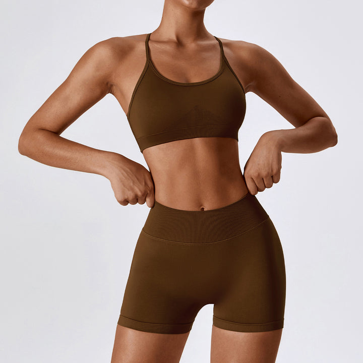 Aurafit Seamless Beauty Back Yoga Clothes Running Quick-drying Tight