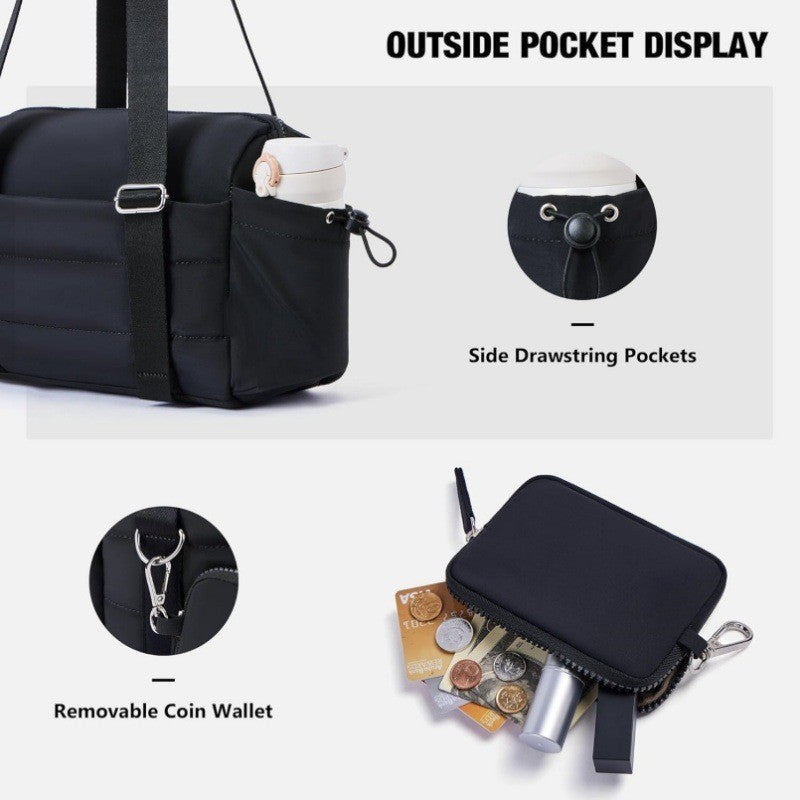 AurafitWomen's Shoulder Bag Gym Bag Mini Fitness Luggage Bag