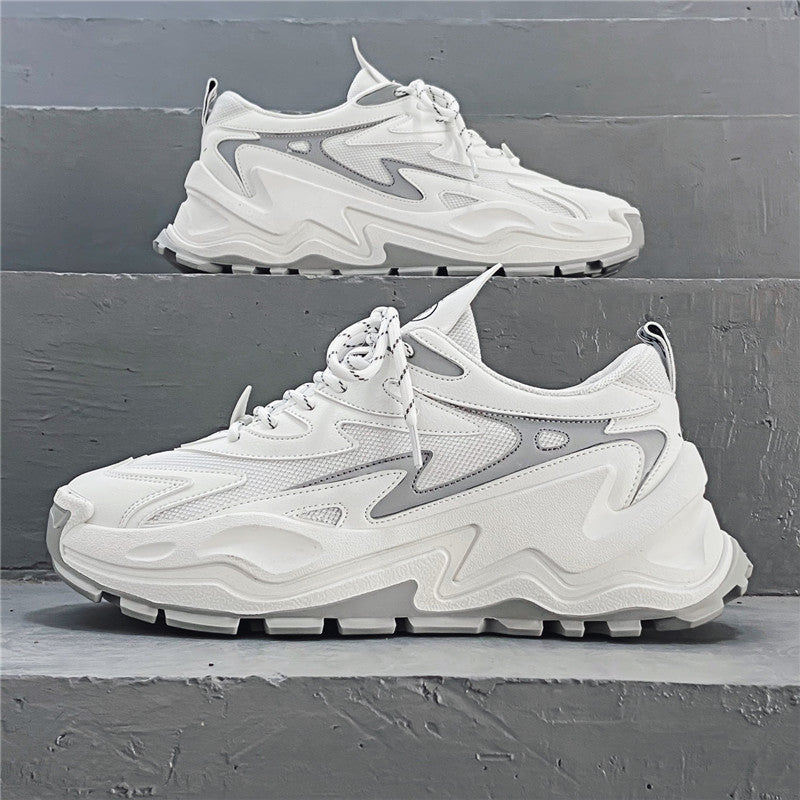AurafitThick-soled Daddy Shoes Sports Low-top Outdoor Solid Colo