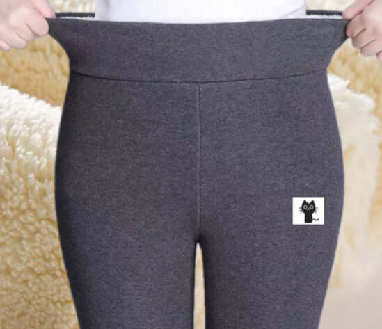  Aurafit Women’s Cashmere Leggings en tonos oscuros con forro suave, perfectas para comodidad y estilo.