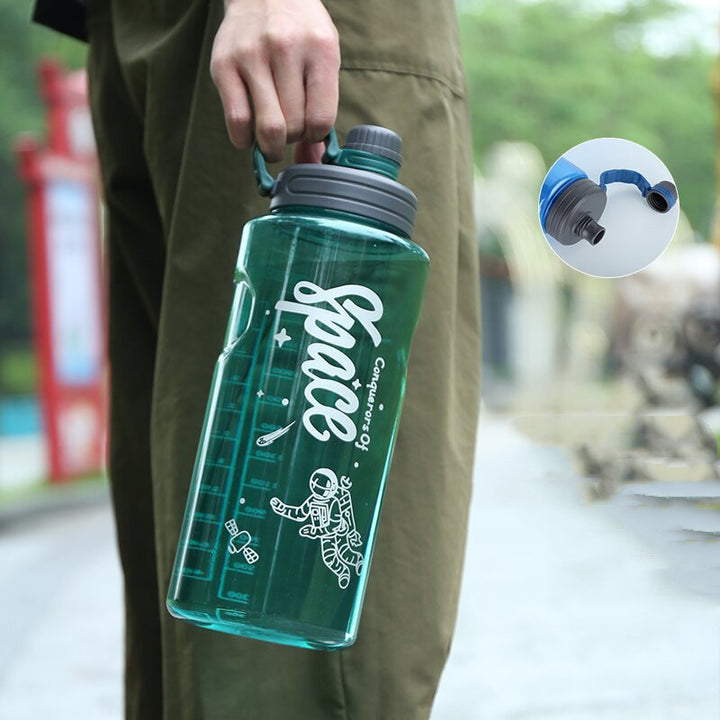 AurafitOutdoor Fitness Large Capacity Plastic Sports Water Bottle