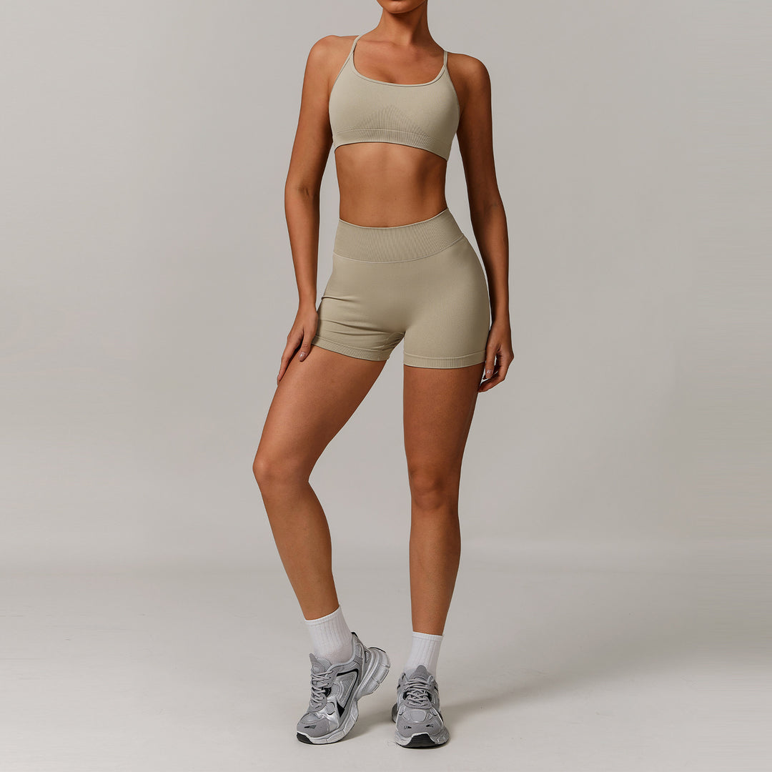 Aurafit Seamless Beauty Back Yoga Clothes Running Quick-drying Tight