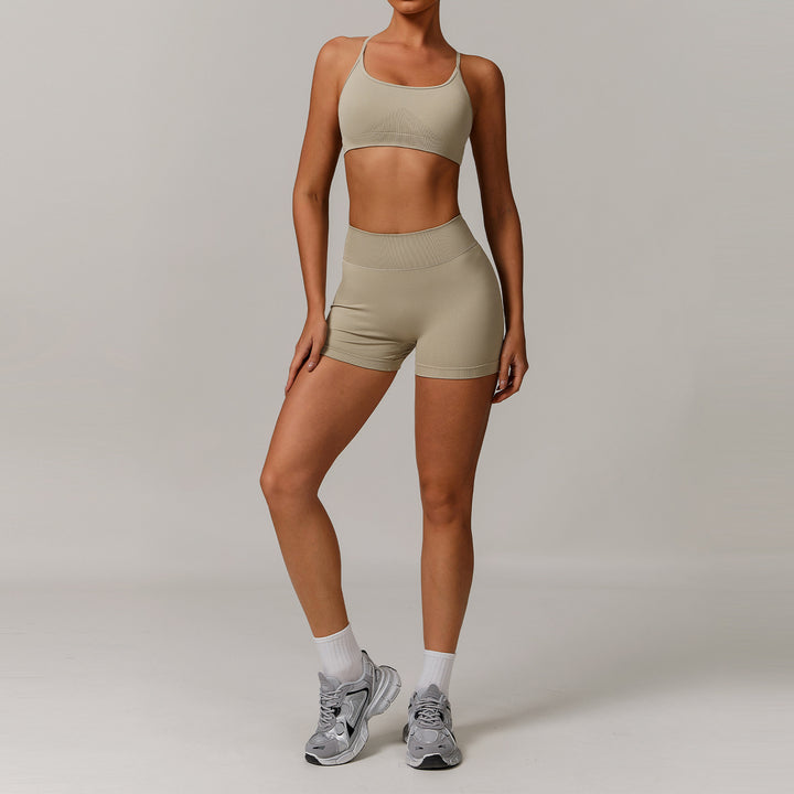 Aurafit Seamless Beauty Back Yoga Clothes Running Quick-drying Tight