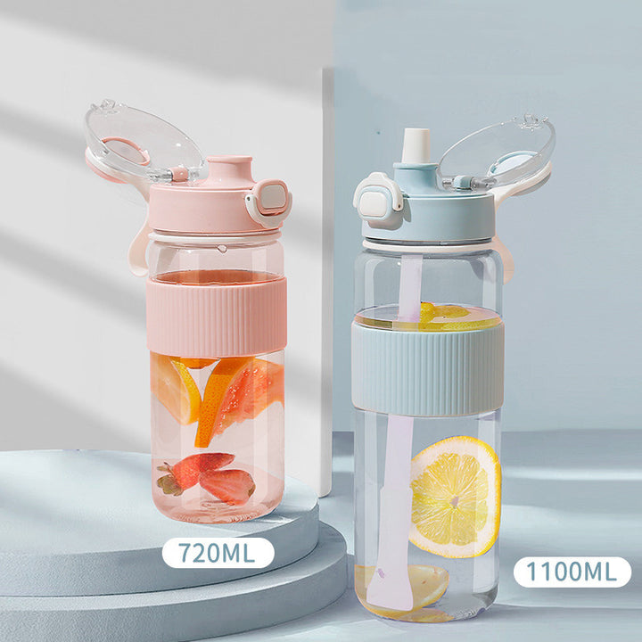 AurafitPlastic Fitness Sports Portable Water Bottle
