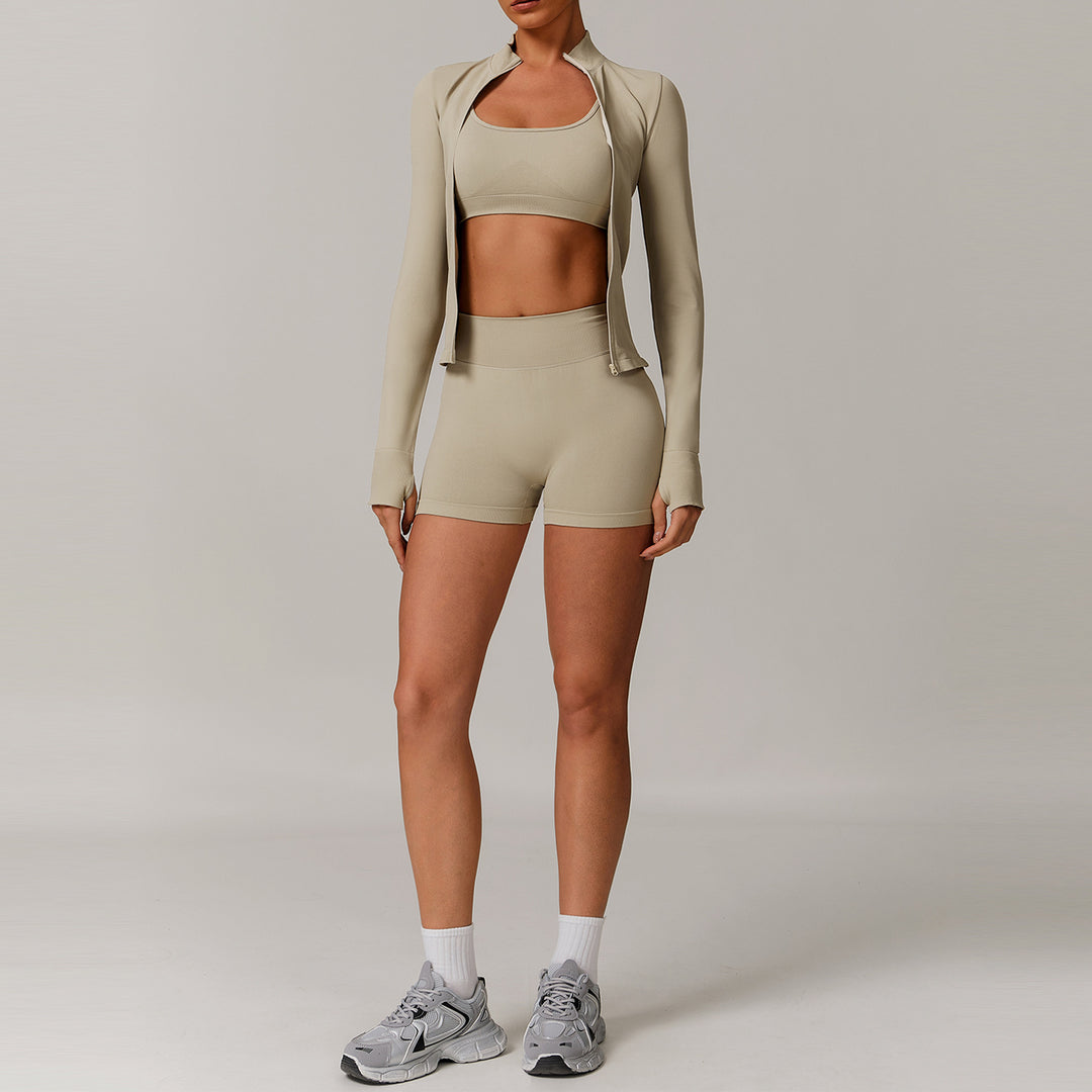 Aurafit Seamless Beauty Back Yoga Clothes Running Quick-drying Tight